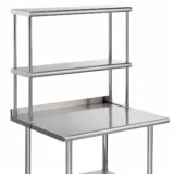 Stainless Steel Table with Shelves - Image 3